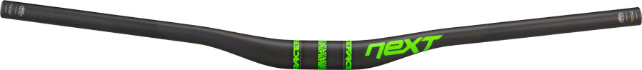 RaceFace NEXT 35 Riser Carbon Handlebar: 35 x 760mm 20mm Rise Green