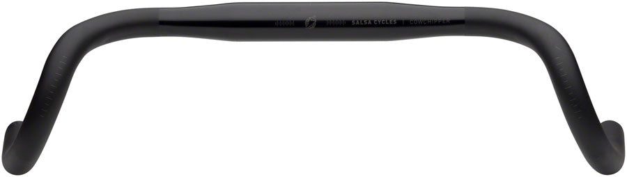 Salsa Cowchipper Deluxe Drop Handlebar - Aluminum, 31.8mm, 38cm, Black
