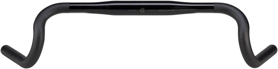 Salsa Woodchipper Deluxe Drop Handlebar - Aluminum, 31.8mm, 42cm, Black