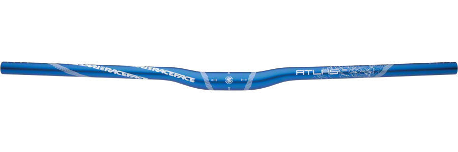 RaceFace Atlas Riser Handlebar, 31.8 x 785mm 1/2" Rise Blue