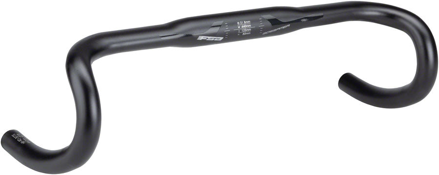 Full Speed Ahead Gossamer Compact Drop Handlebar - Aluminum, 31.8mm, 44cm, Black