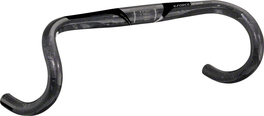 Full Speed Ahead K-Force Compact Drop Handlebar - Carbon, 31.8mm, 40cm, Black