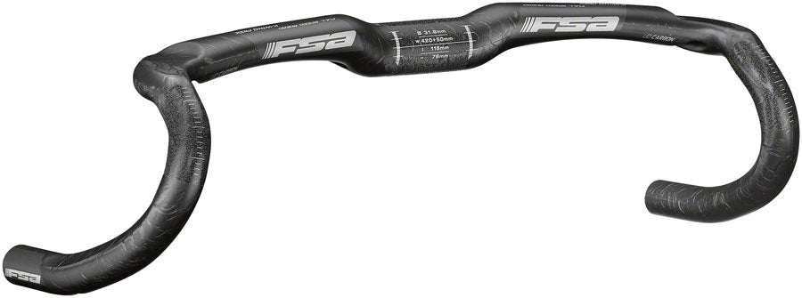 Full Speed Ahead K-Wing AGX Handlebar - Carbon, 31.8mm Clamp, 40cm, Black