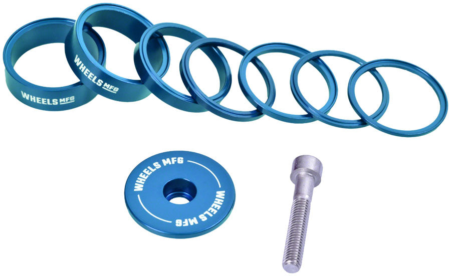 Wheels Manufacturing Essential StackRight Headset Spacer Kit - Teal