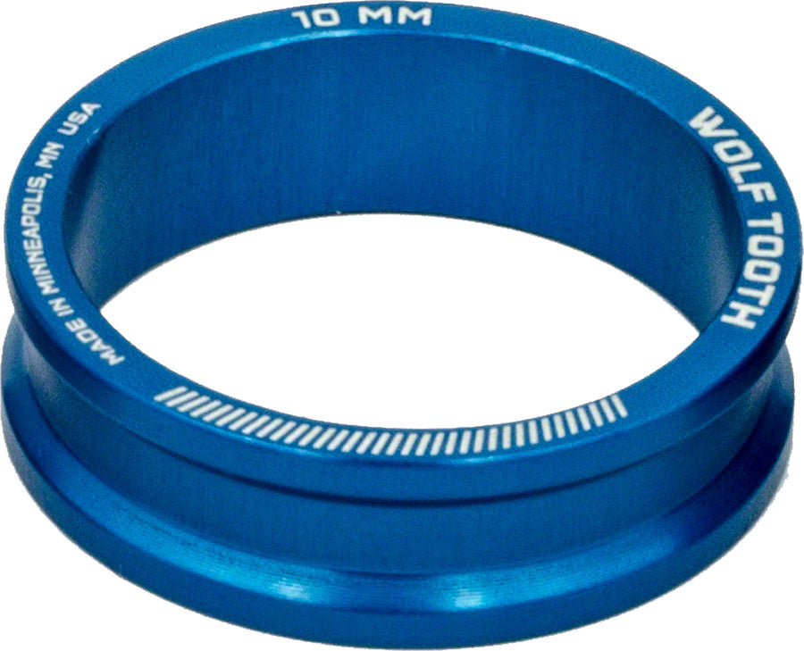 Wolf Tooth Headset Spacer 5 Pack, 10mm, Blue