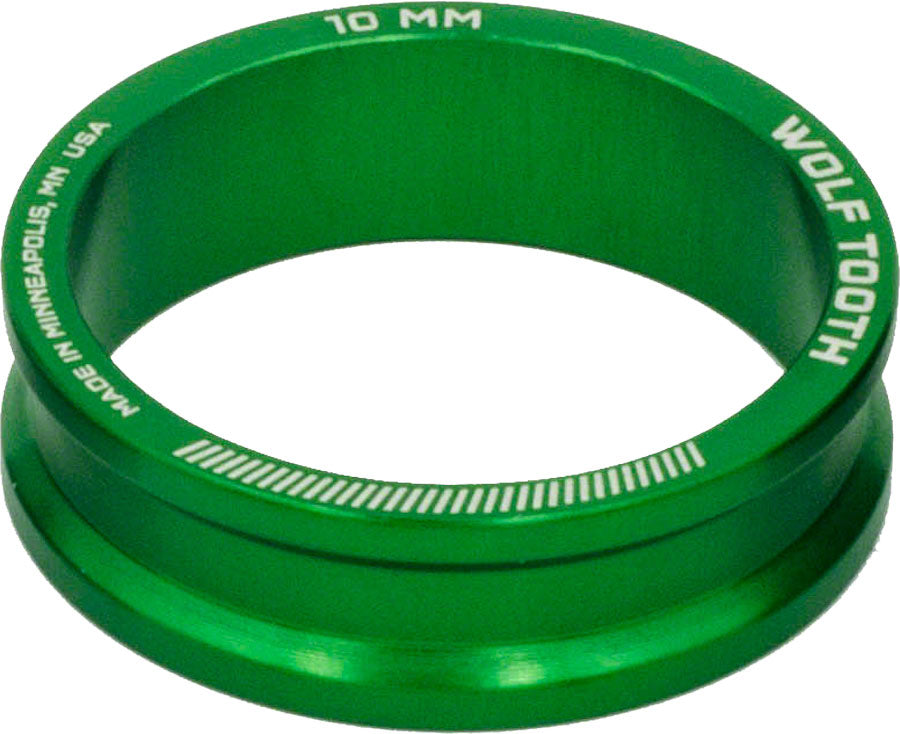 Wolf Tooth Headset Spacer 5 Pack, 10mm, Green