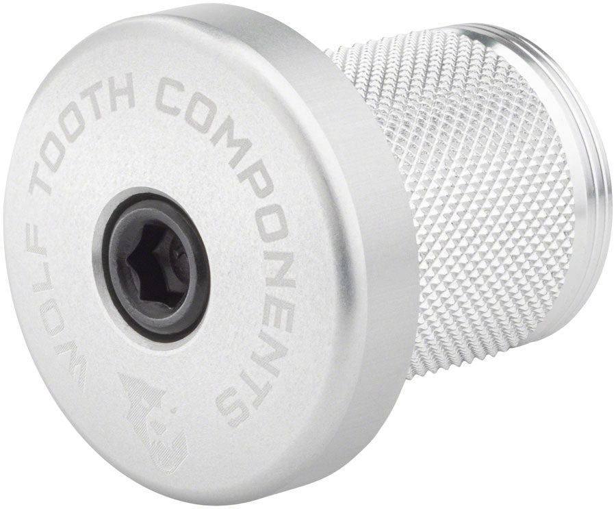 Wolf Tooth Compression Plug with Integrated Spacer Stem Cap, Silver