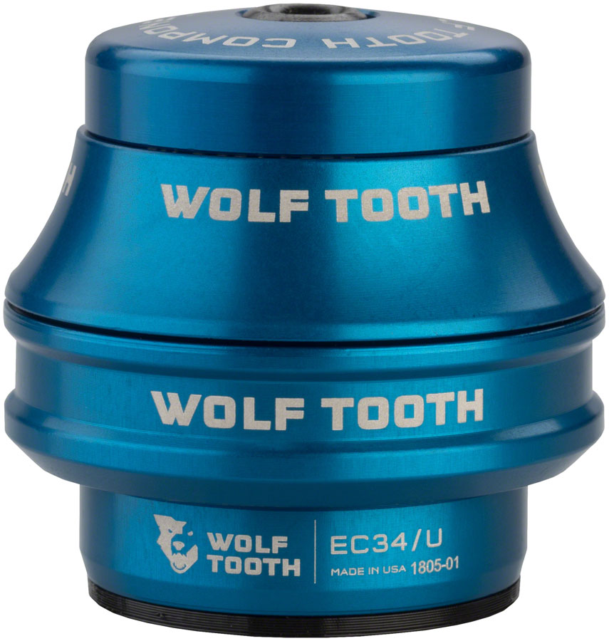Wolf Tooth Premium Headset - EC34/28.6 Upper, 25mm Stack, Blue