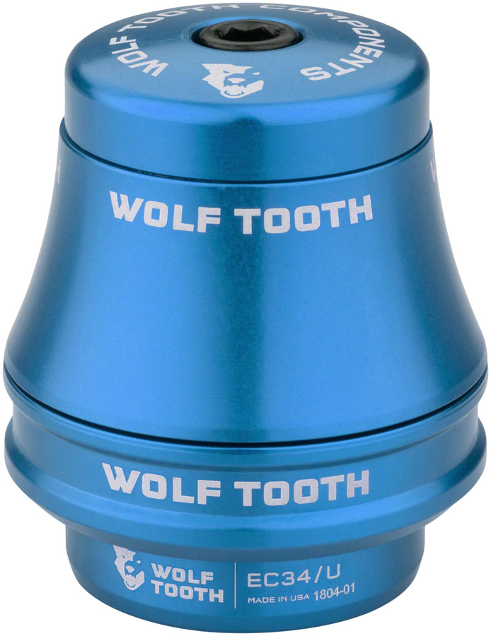 Wolf Tooth Premium Headset - EC34/28.6 Upper, 35mm Stack, Blue