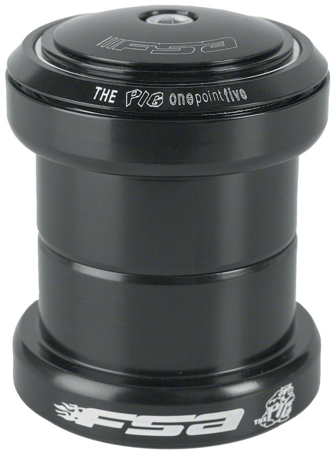 Full Speed Ahead Big Fat Pig 1.5" Threadless Headset, Black