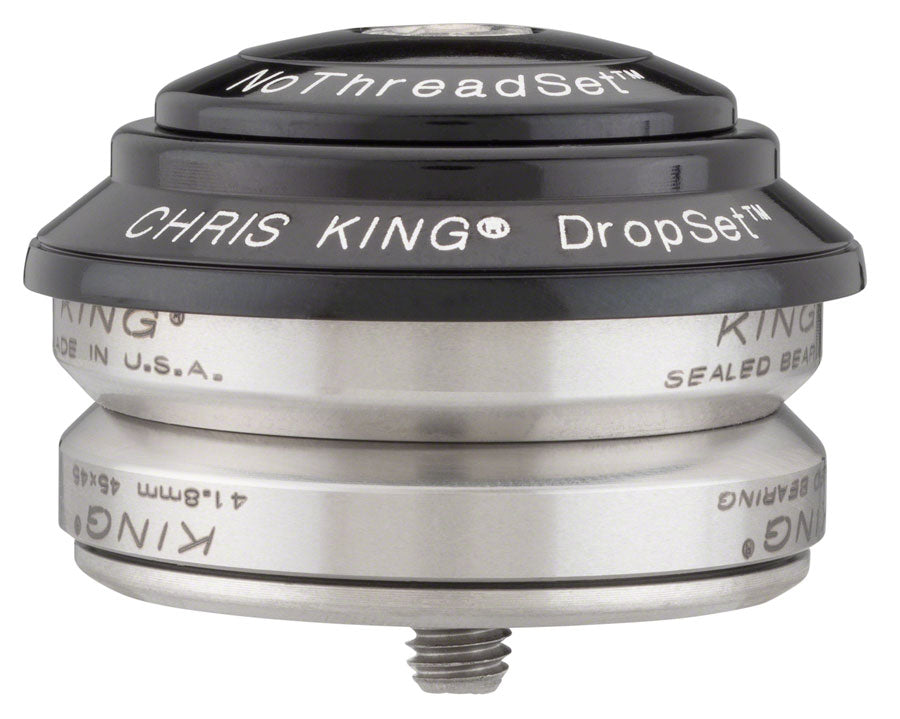 Chris King DropSet 4 Headset - 1-1/8", 42/42mm, 45 Deg, Black