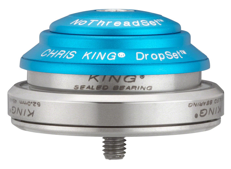 Chris King DropSet 2 Headset - 1-1/8 - 1.5", 42/52mm, 45 Deg, Matte Turquoise