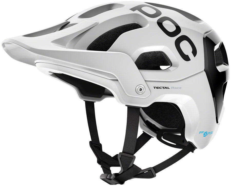 POC Tectal Race SPIN Helmet - Hydrogen White/Uranium Black, Medium/Large