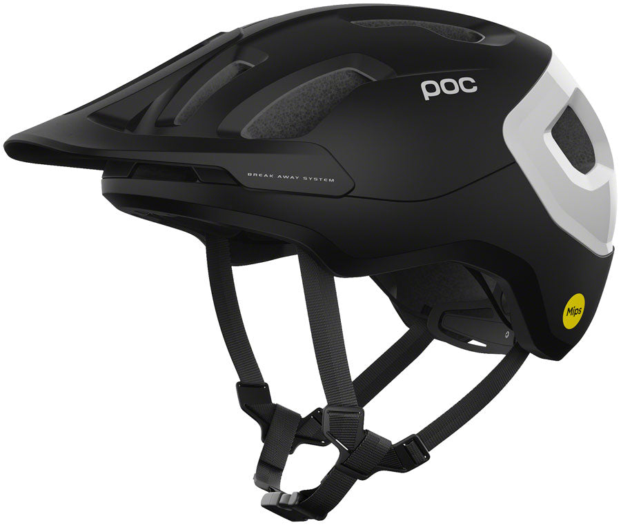 POC Axion Race MIPS Helmet - Black/White, Large