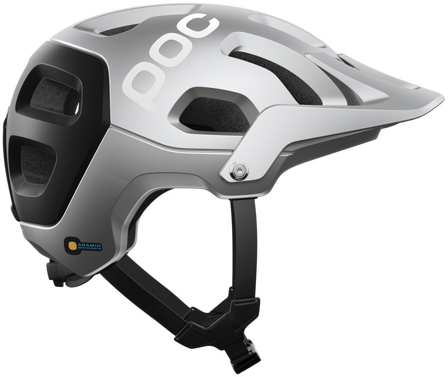 POC Tectal Race MIPS Helmet - Silver/Black, Medium