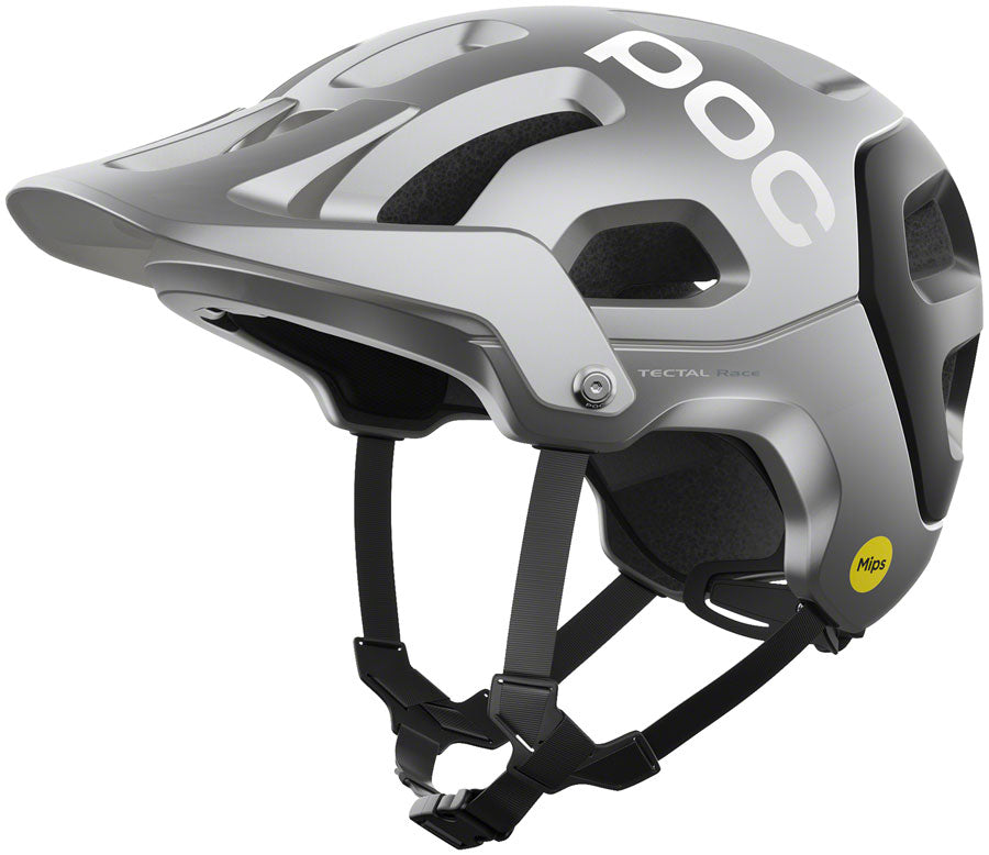 POC Tectal Race MIPS Helmet - Silver/Black, Large