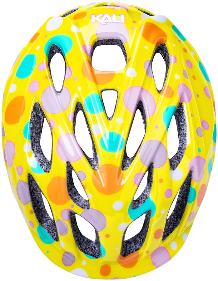 Kali Protectives Chakra Child Helmet - Confetti Yellow, Lighted, Small
