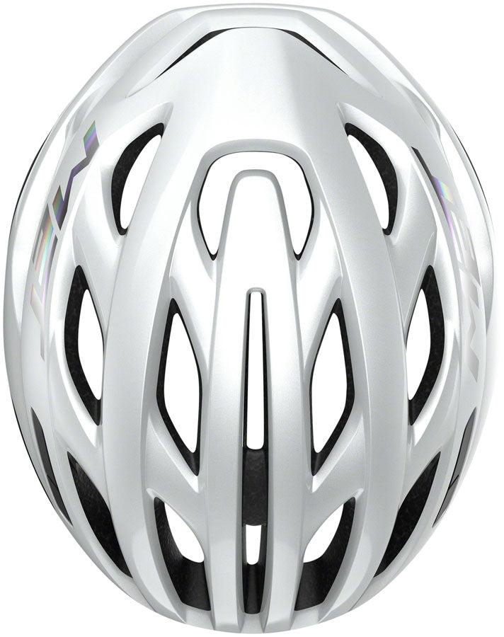MET Estro MIPS Helmet - White Holographic, Glossy, Small