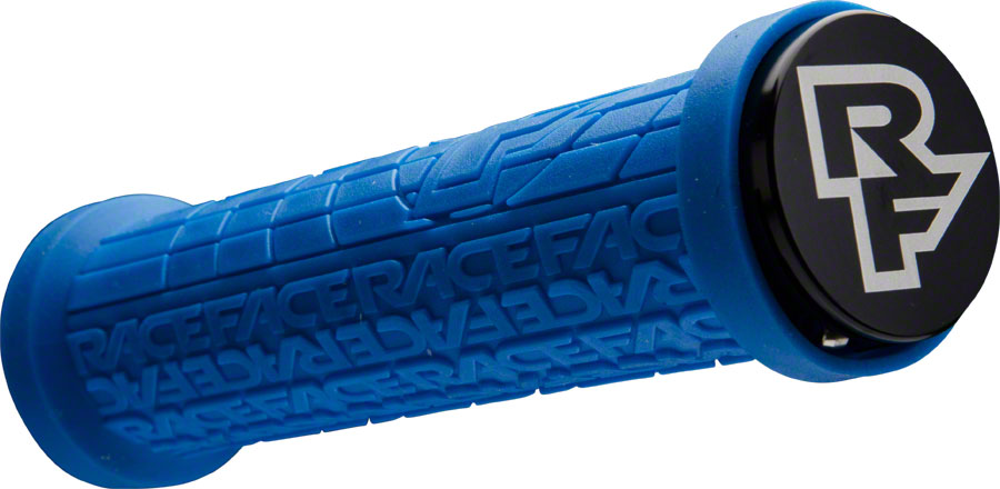 RaceFace Grippler Grips - Blue, Lock-On, 33mm