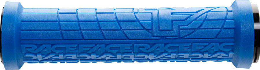 RaceFace Grippler Grips - Blue, Lock-On, 30mm