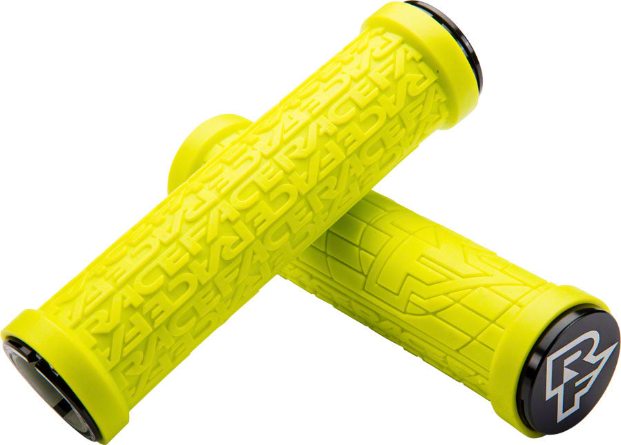RaceFace Grippler Grips - Yellow, Lock-On, 30mm