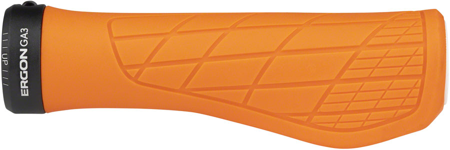 Ergon GA3 Grips - Juicy Orange, Lock-On Small