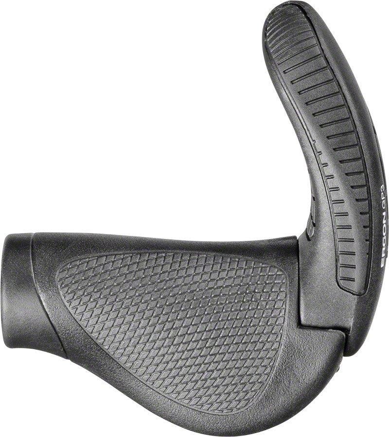Ergon GP3 Grips - Lock-On, Twistshift, Large, Black/Gray