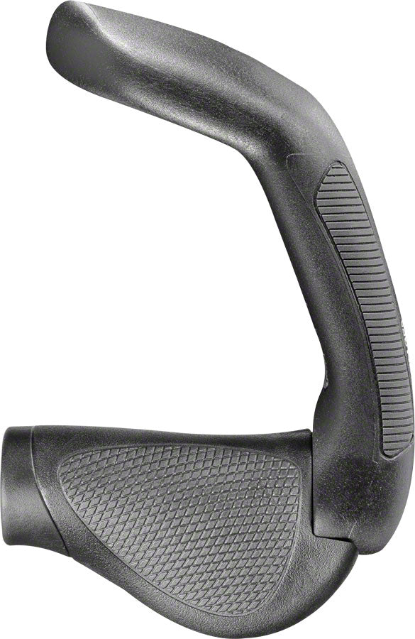 Ergon GP5 Grips - Lock-On, Twistshift, Small, Black/Gray