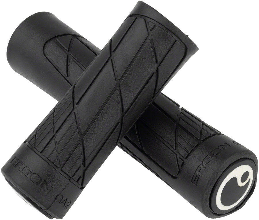 Ergon GA2 Grips - Lock-On, Twistshift, Single, Black