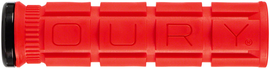 Oury Single-Sided V2 Lock-On Grips - Candy Red