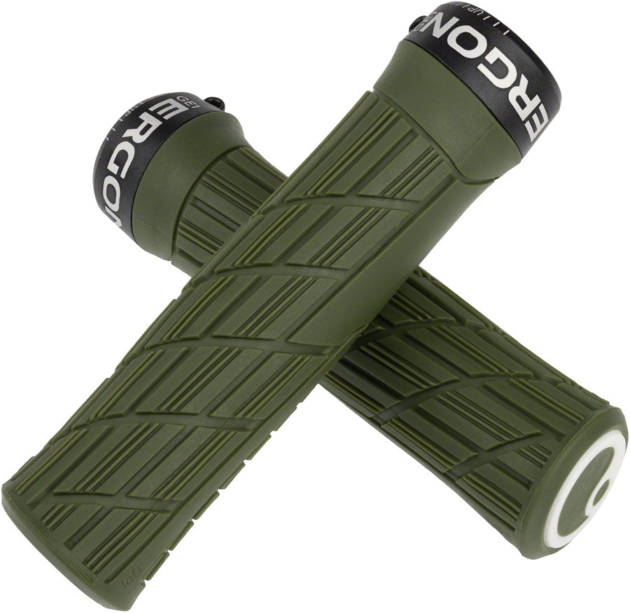 Ergon GE1 Evo Grips - Deep Moss, Lock-On