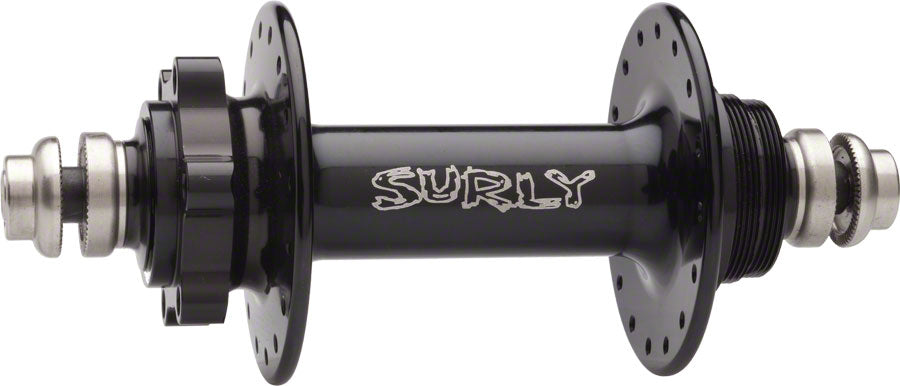 Surly Ultra New Rear Hub - Threaded x 135mm, 6-Bolt, Fixed, Black, 32H