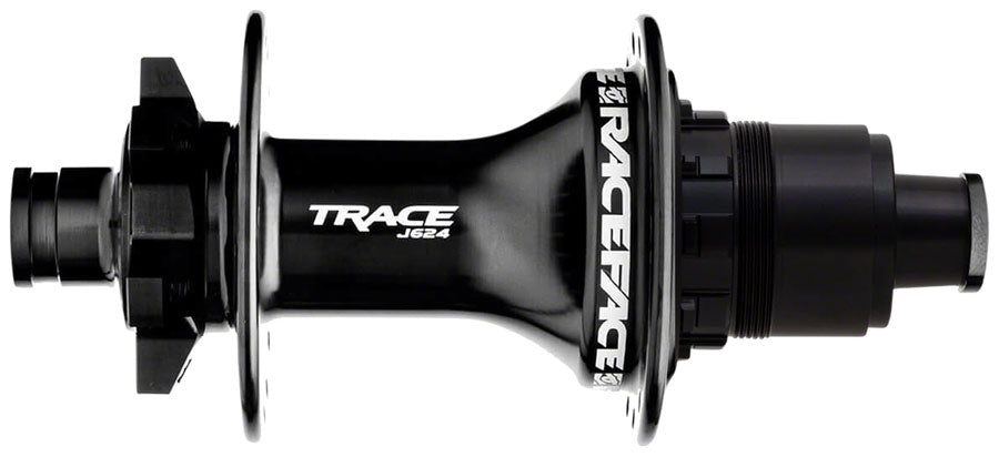 RaceFace Trace J-Bend 624 Rear Hub - 12 x 148mm, 6-Bolt, XD, Black, 32H