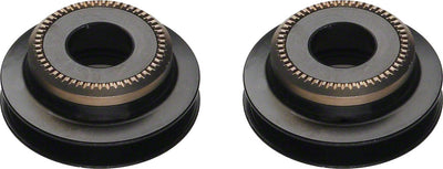 DT Swiss 5mm QR to 9mm Thru Bolt conversion end caps for pre-2010 6-bolt 240 front hubs