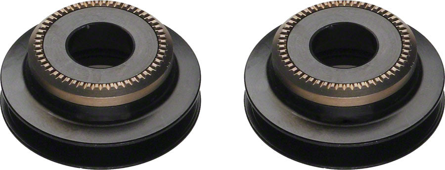 DT Swiss 5mm QR to 9mm Thru Bolt conversion end caps for pre-2010 6-bolt 240 front hubs