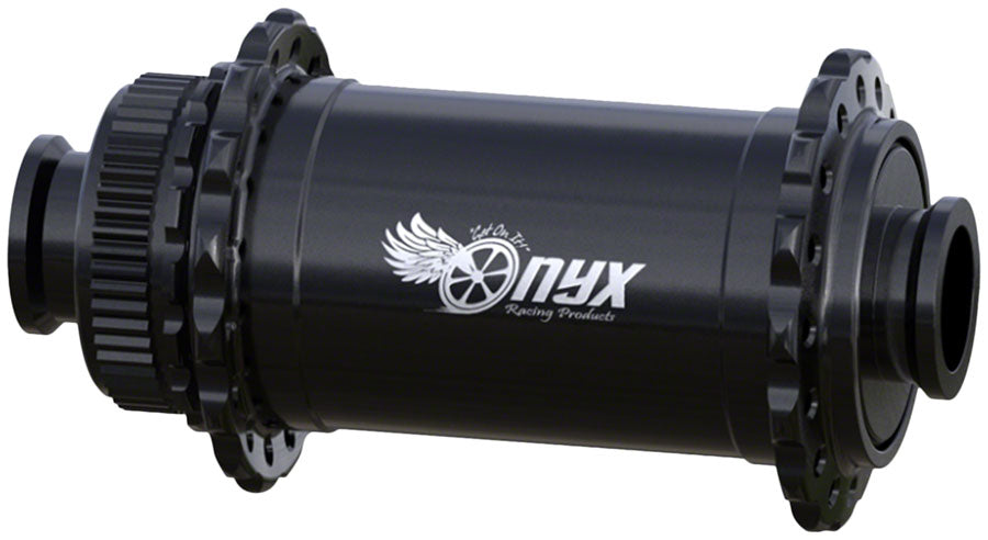 Onyx Vesper Front Hub - 12 x 100mm, Center-Lock, Black, 24H