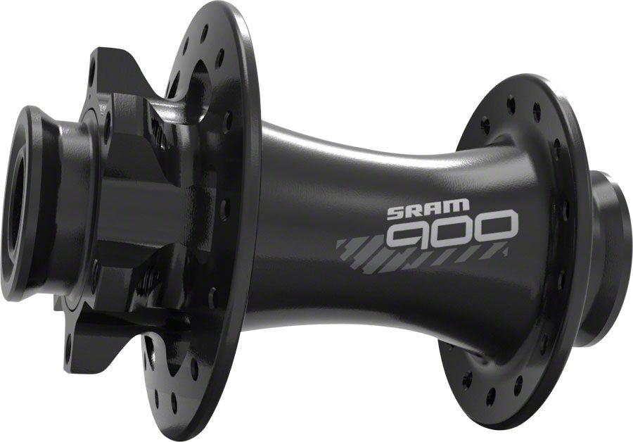SRAM 900 Front Hub 24H 6-Bolt Disc Black with Quick Release, 12x100mm and 15x100mm Through Axle Caps A1