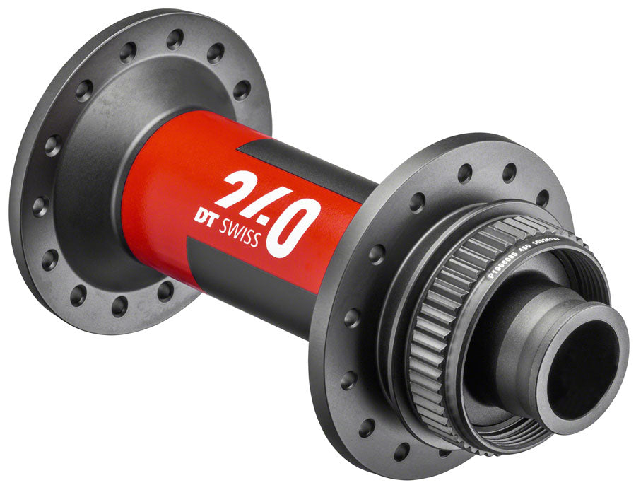 DT Swiss 240 Front Hub - 15 x 110mm, Center Lock, Black/Red, 28h