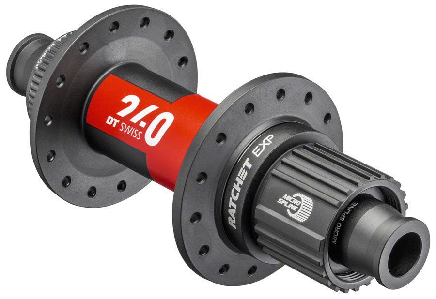 DT Swiss 240 EXP Rear Hub - 12 x 148mm, Center-Lock, Micro Spline, Black/Red, 28H, 36pt
