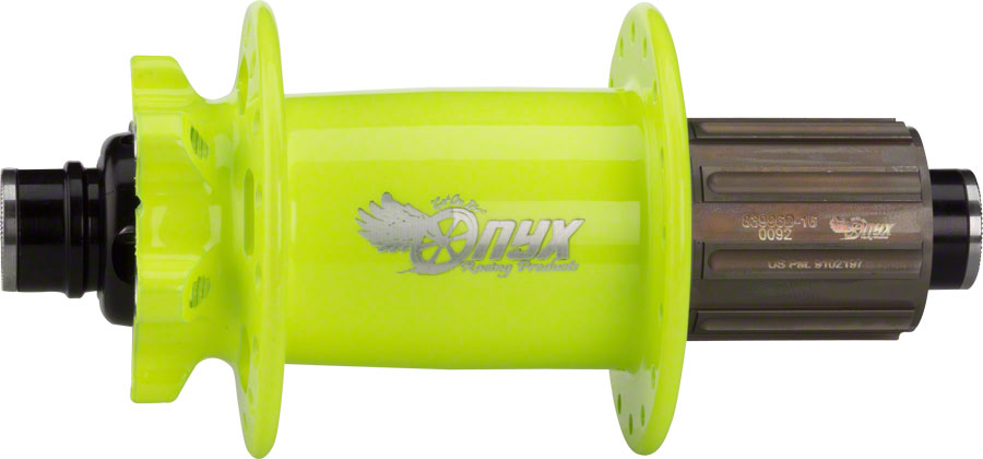 Onyx MTB Rear Hub - 12 x 148mm, 6-Bolt, HG10, Flourescent Yellow, 32H