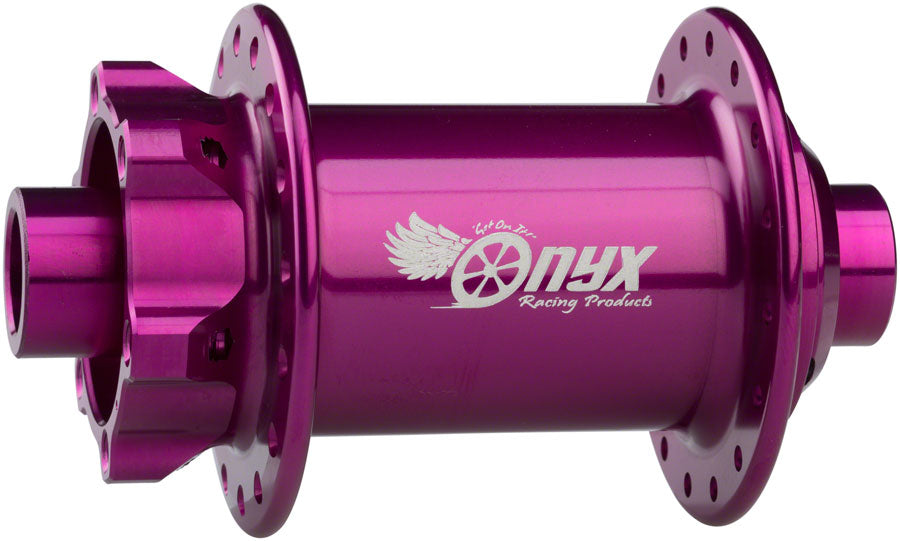 Onyx MTB Front Hub - 15 x 110mm Boost, 6-Bolt, Purple