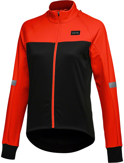 GORE Phantom Jacket - Black/Fireball, Women's, Small-2