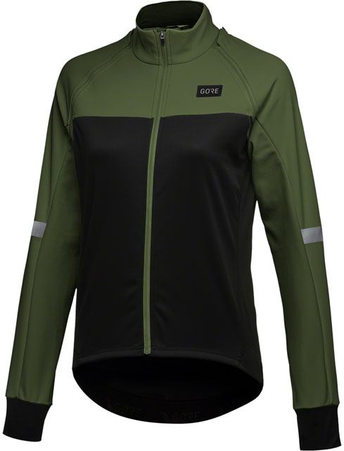 GORE Phantom Jacket - Black/Green, Women's, Small-2