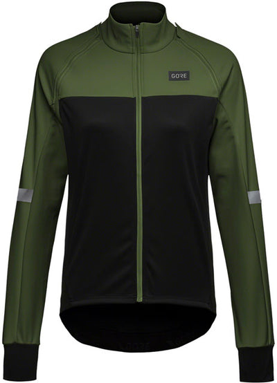 GORE Phantom Jacket - Black/Green, Women's, Small
