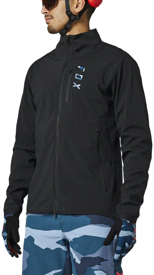Fox Racing Ranger Fire Jacket - Black/Blue, Men's, Small