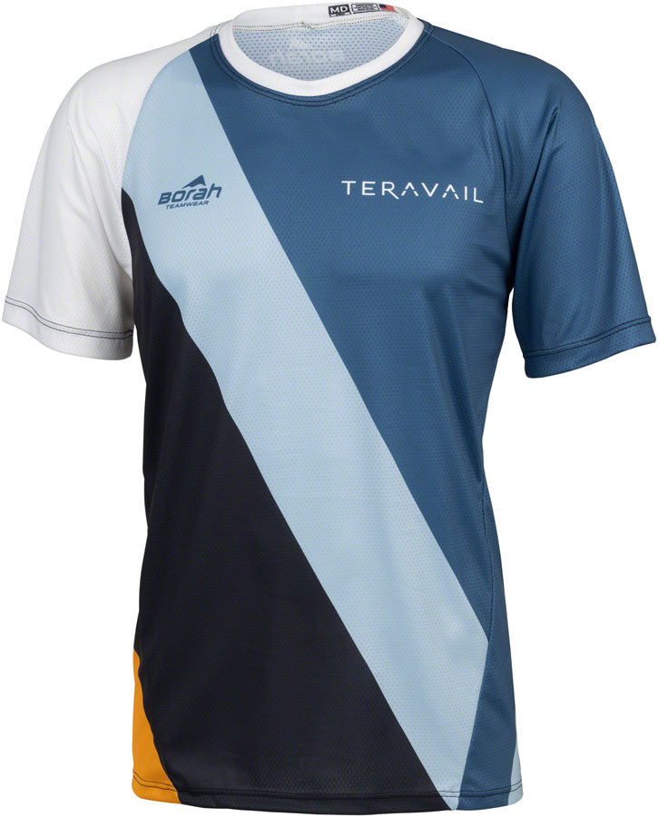 Teravail Waypoint Men's MTB Jersey - White, Blue, Lite Blue, Black, Gold, 3X-Large