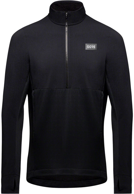 GORE Trail KPR Hybrid 1/2-Zip Jersey - Black, Men's, Small-1