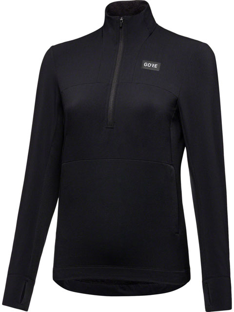 GORE Trail KPR Hybrid 1/2-Zip Jersey - Black, Women's, Small-2