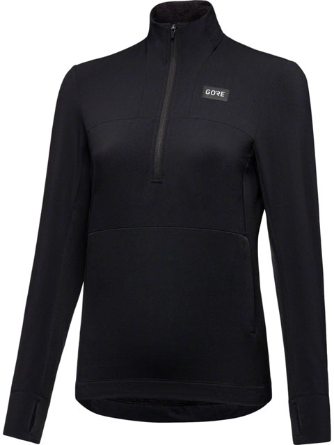 GORE Trail KPR Hybrid 1/2-Zip Jersey - Black, Women's, Large-2