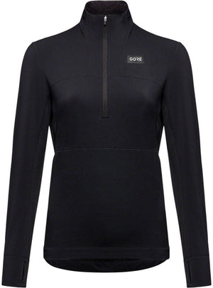 GORE Trail KPR Hybrid 1/2-Zip Jersey - Black, Women's, Large
